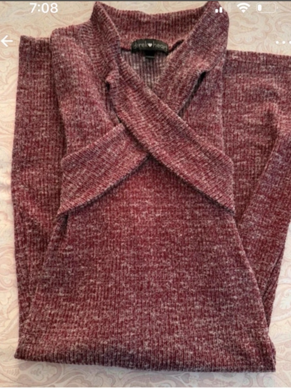 Winter Dress/ Burgundy Dress/ Midi Dress/ Casual Dress